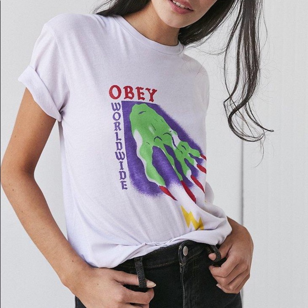 Urban Outfitters Obey Magic Hand Tee